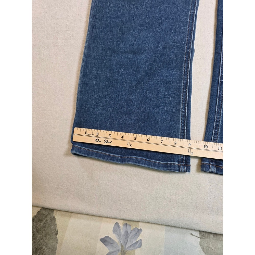 Democracy Itty Bitty Bootcut Jeans Womens 10 Blue Ab Solution Mid Rise Slimming - Picture 5 of 10